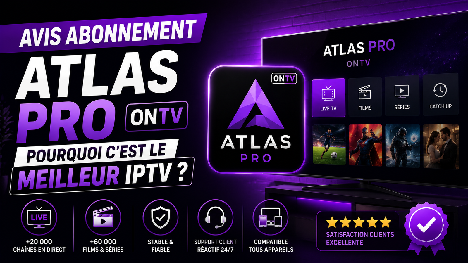Atlas Pro ONTV avis abonnement prix et qualité IPTV 2026